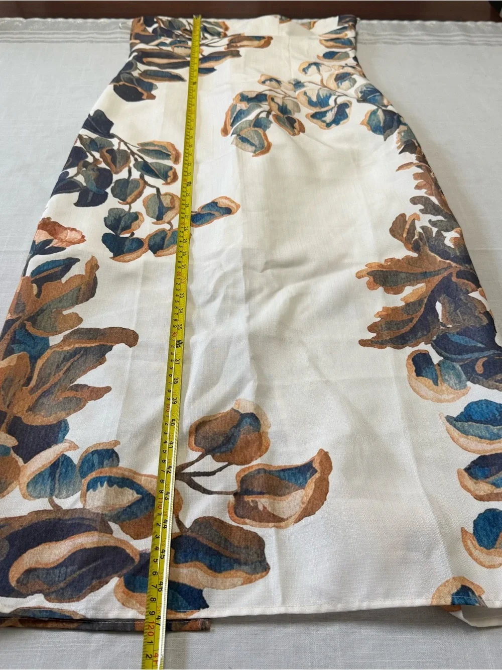COMMENSE White Floral Print Strapless Dress Size L - Picture 8 of 13
